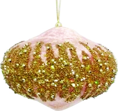 Glittered Deluxe Velvet Onion, 10cm