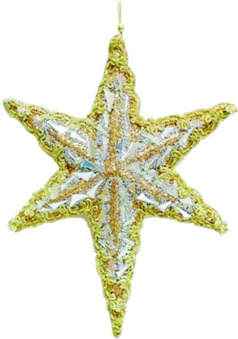 Jewel Star with Trim, 26cm