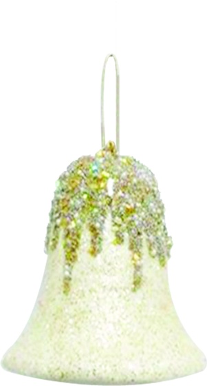 Glittered Bell, 11.5cm