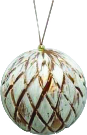 Carved Matte Ornament, 10cm