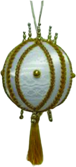 Satin Heirloom Ornament, 18cm