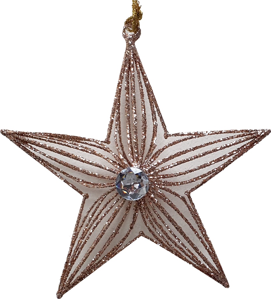 Wired Glitter Star, 15cm