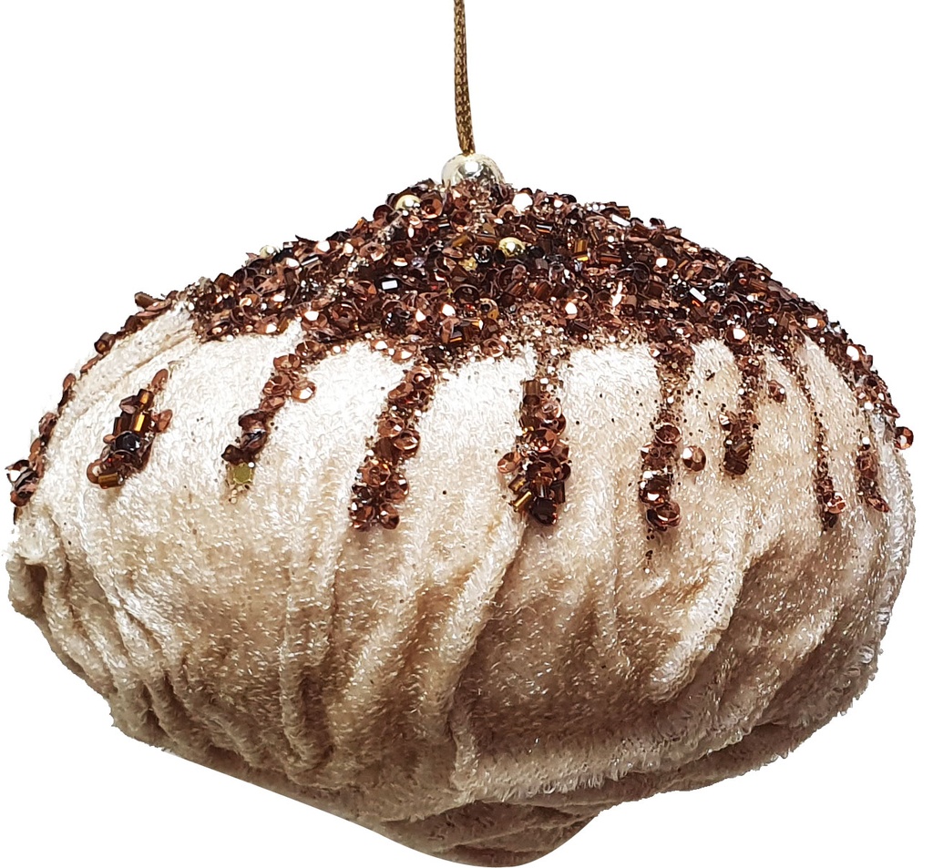 Velvet Chunky Glitter Onion, 11.5cm