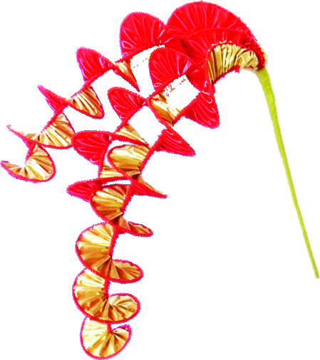 Swirly Fabric Spray, 41cm