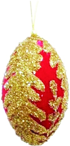 Velvet Glitter Teardrop, 16cm