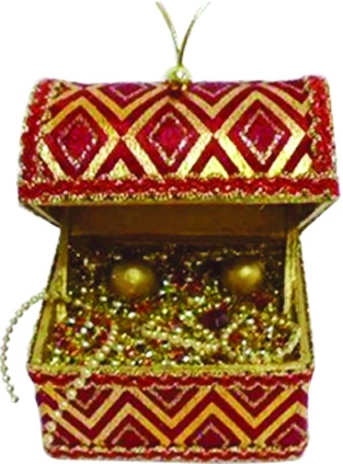 Ornamental Chest Domed Lid, 11.5cm
