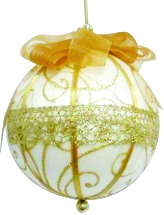 Bow Lace Ball, 15cm