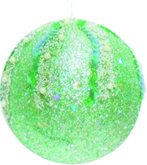 Sequin-lined Glitter Ball, 10cm
