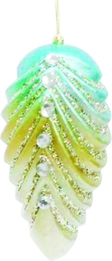 Metallic Curve Teardrop, 16.5cm