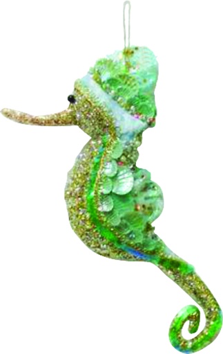 Glittered Seahorse, 23cm