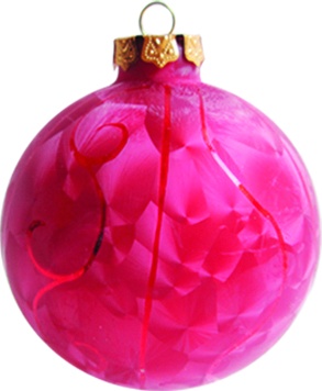 Faceted Matte Design Glass Ball, 10cm