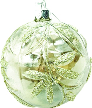 Patterned Glass Ball, 10cm