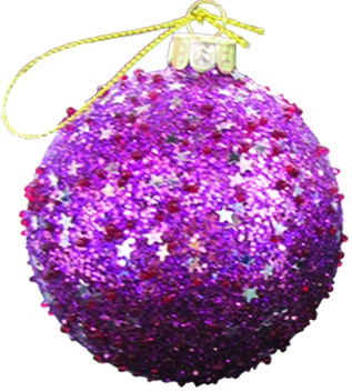 Studded Glass Ball, 10cm