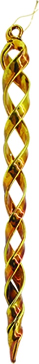 Twisted Glass Icicle, 20cm