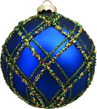 Glass Ball Sequin Lattice, 10cm