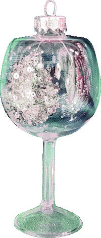 Hanging Champagne Flute, 12cm