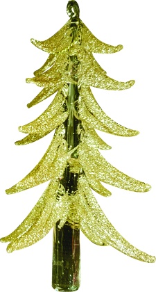 Glittered Glass Tree, 12cm