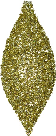 Tinsel Teardrop, 18cm