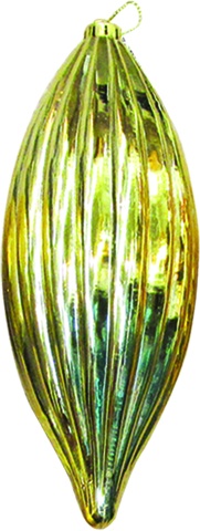 Shiny Ribbed Teardrop, 20cm