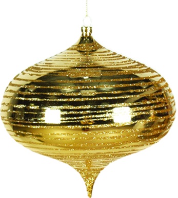 Glittered Striped Onion, 16cm