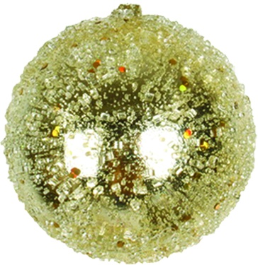 Glittered Studded Ball, 12cm