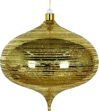 Smooth Shiny Onion with Brushed Glitter, 20cm