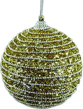Two-Tone Sequin Ball, 8cm