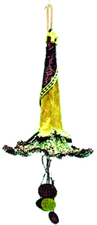 Morning Glory Tassel Finial, 18cm