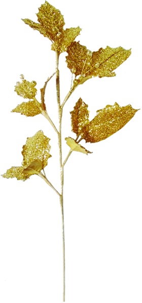 Glittered Holly Berry Spray, 61cm