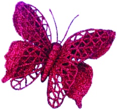 Ornamental Butterflies, 10cm