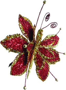 Butterfly Ornament Spiral Antennae, 15cm