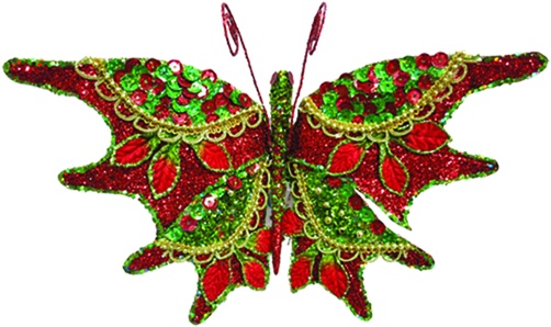 Ornate Sequin Butterfly, 22cm