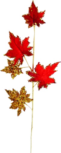 Maple Leaf Mixed Glitter Spray, 56cm