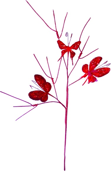 Midnight Butterfly Spray, 58cm