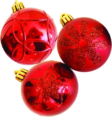 Glittered Decorative Ball, 6cm