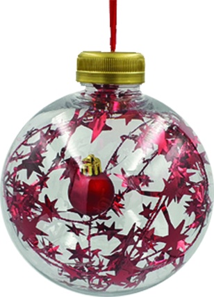 Clear Filled Ball, 13cm