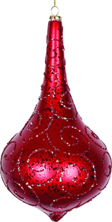 Glittered Speckled Teardrop, 20cm