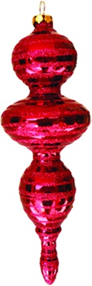 Glittered Finial, 17.5cm