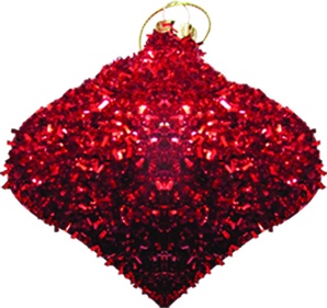 Tinsel Onion, 10cm