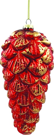 Glass Pinecone, 18cm