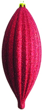 Glittered Ridged Drop, 17cm