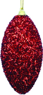 Tinsel Oval, 11cm