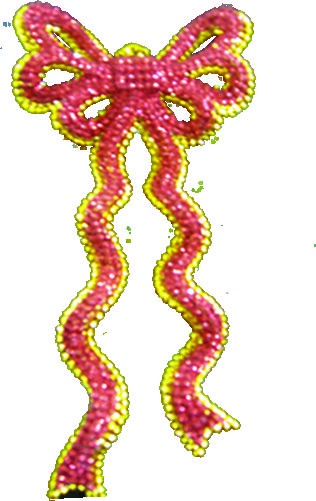 Beaded Bow, 17cm
