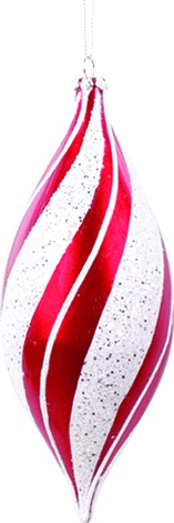 Glittered Shuttle Twisted Stripe, 18cm