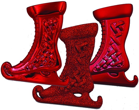 Assorted Ice Skate Ornaments, 13cm