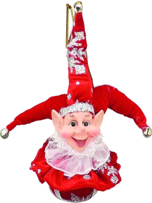 Hanging Elf Head, 30cm
