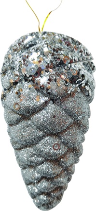 Sequin Pinecone, 16cm