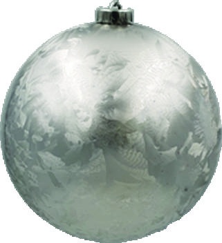 Crystal Ball Crackle Frosted, 10cm
