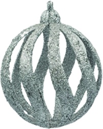 Hollow Glitter Lined Ball, 8cm