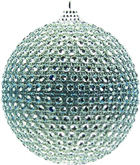 Rhinestone Ball, 10cm